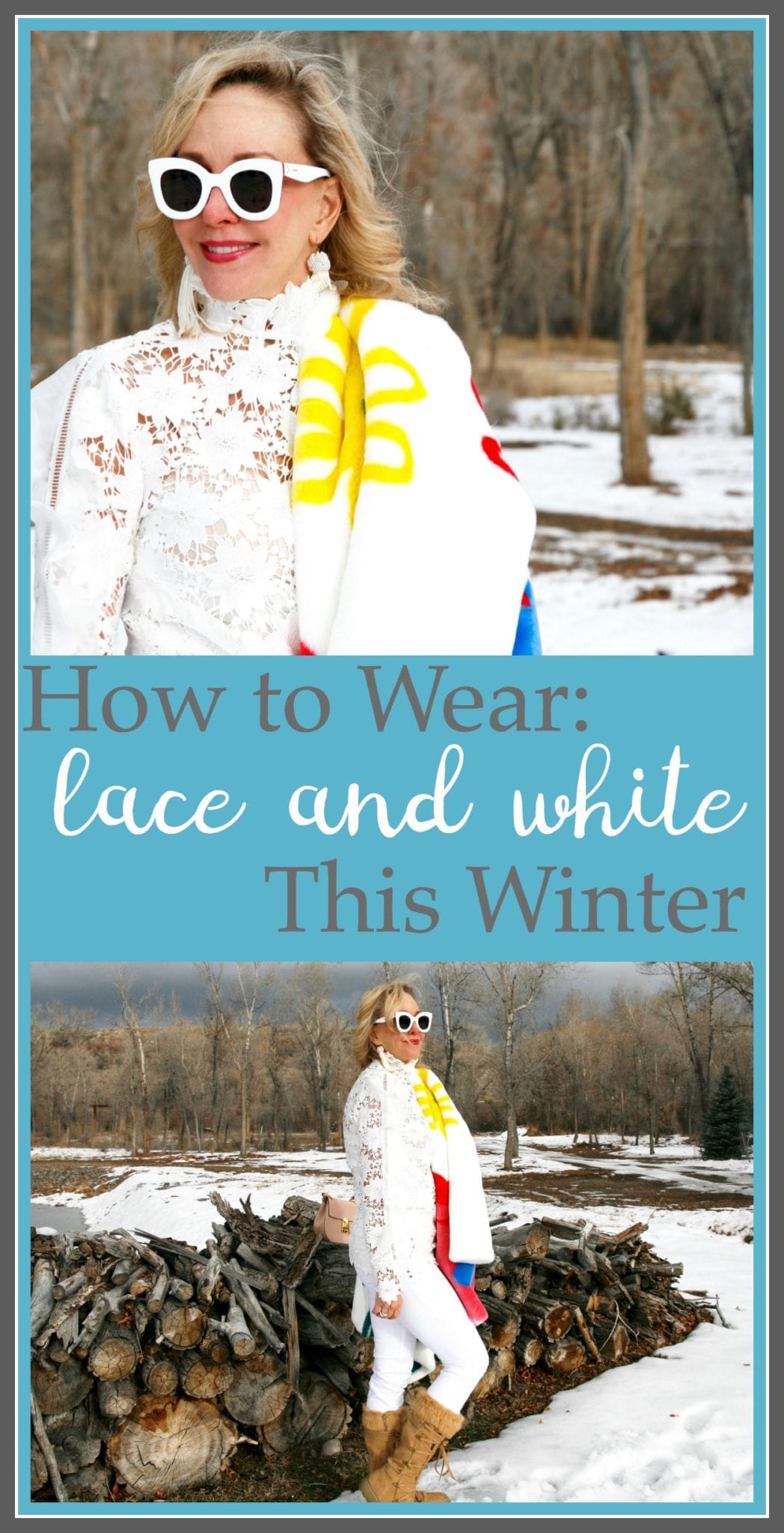 How To Wear Lace & White in Winter - SheShe Show