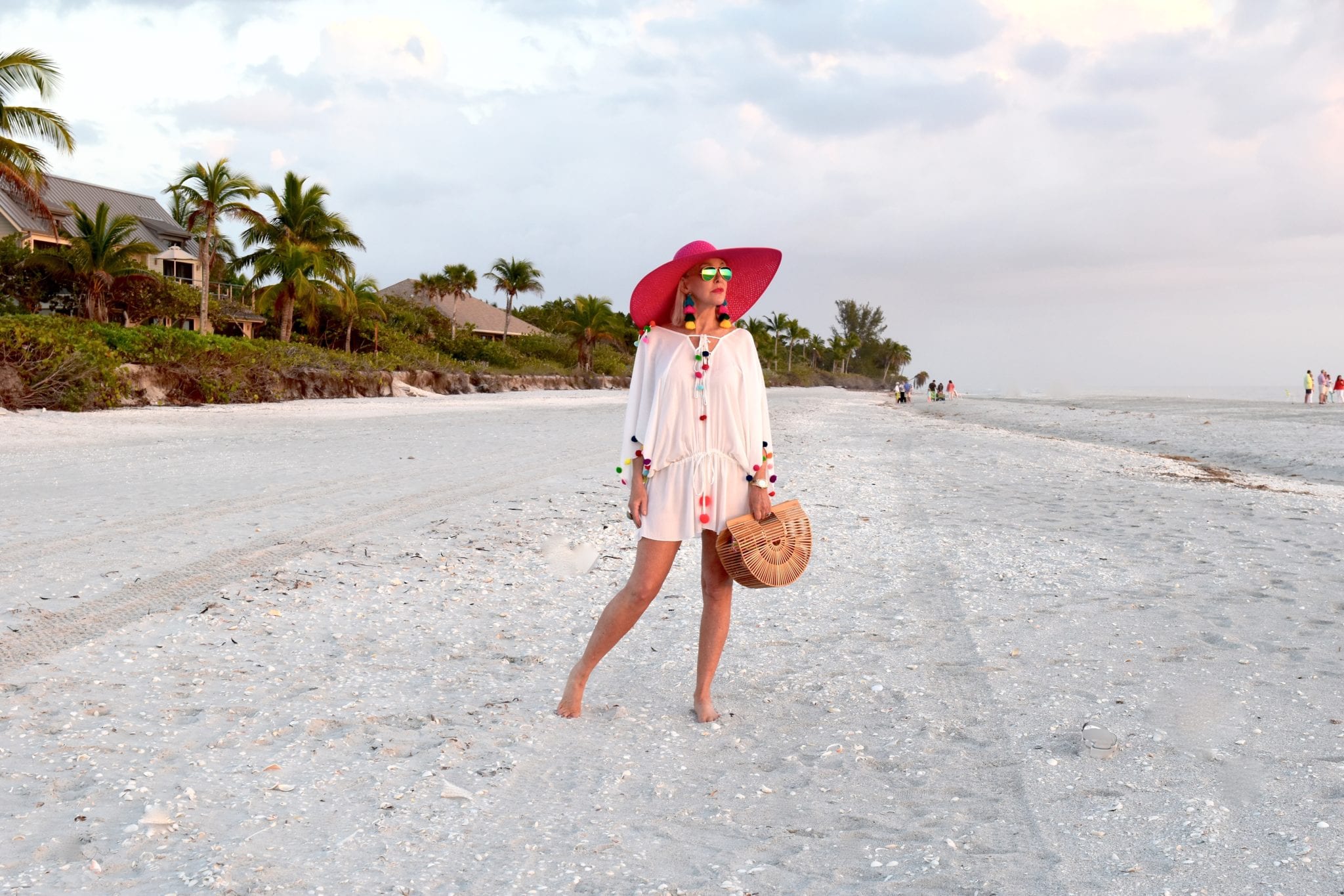 beach coverup, swim coverup, widebrimmed hats, cult gaia,