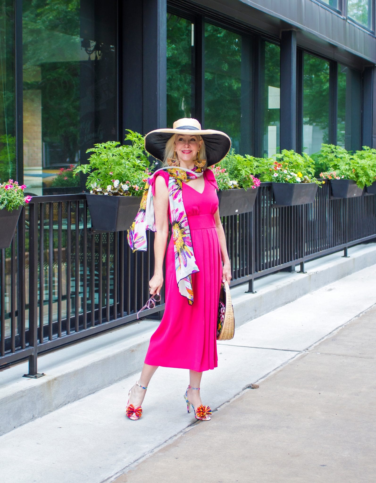 Kentucky Derby Style, spring hats, jumpsuits, straw bags