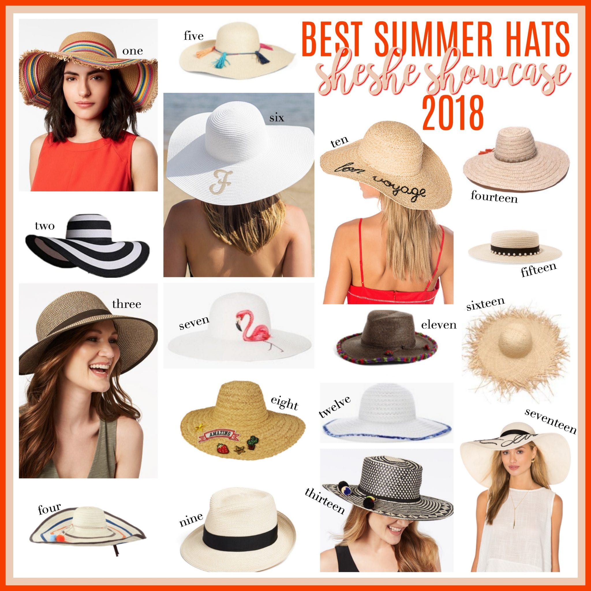 summer, hats