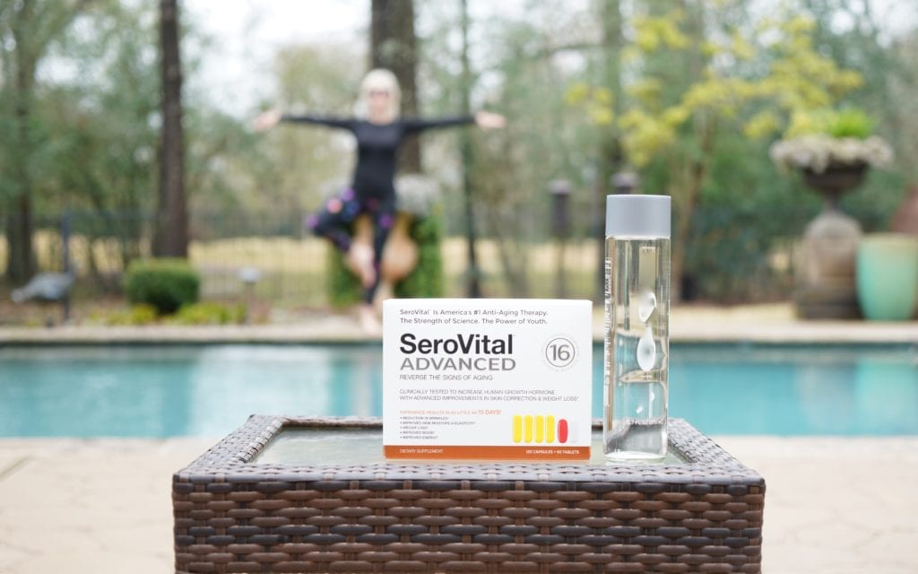 Serovital Advanced, swimming pool, supplements, yoga pose, hormone replacement,