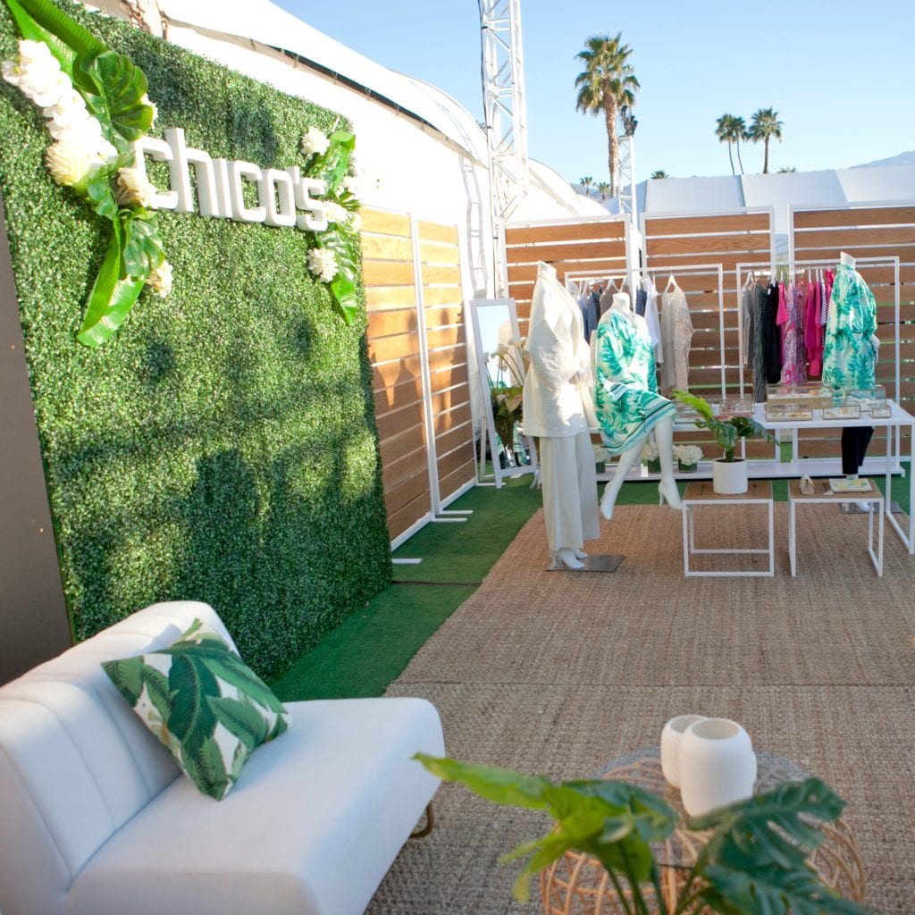 Chico's popup shop Palm Springs Fashion Week