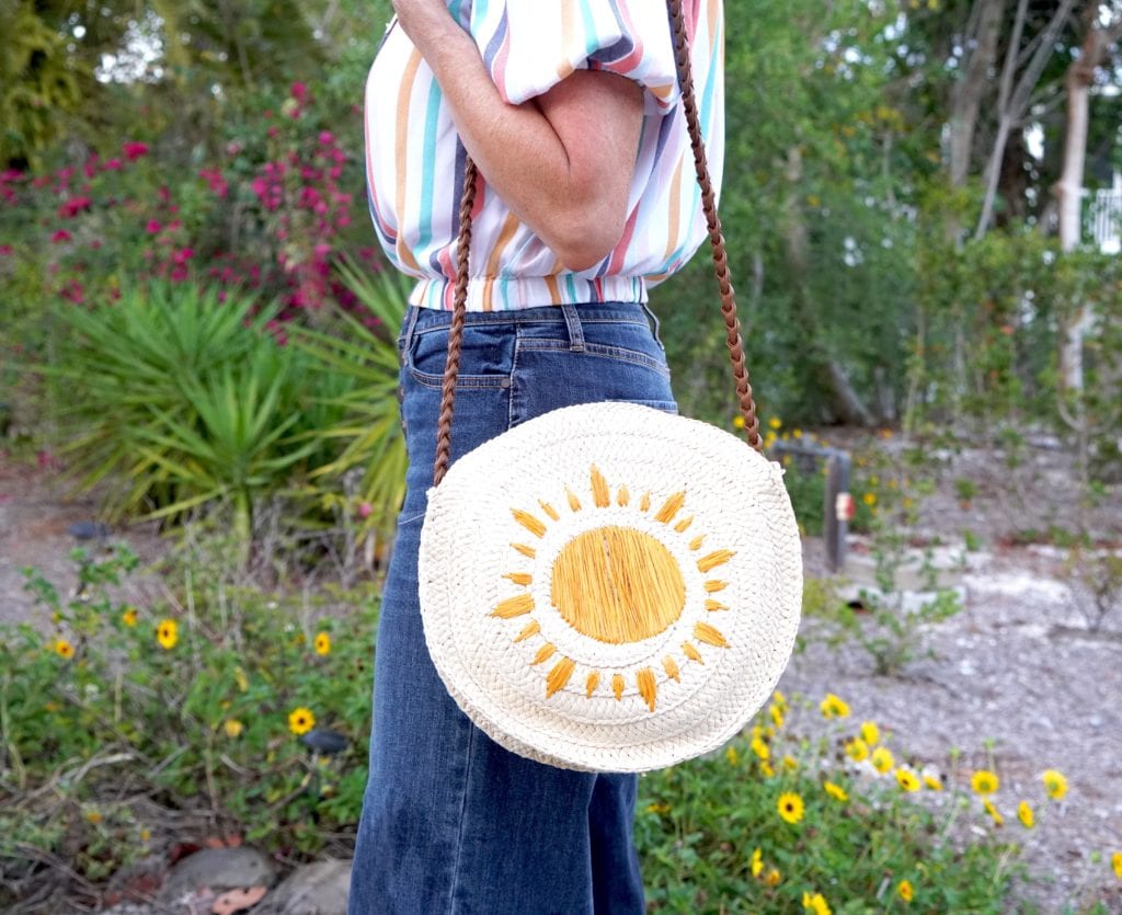 straw circle bag