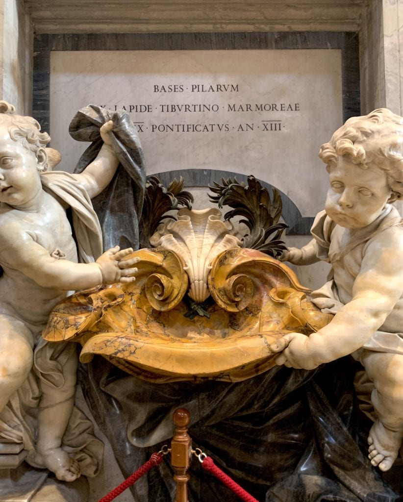 Saint Peter's Basilica Rome Italy cherubs