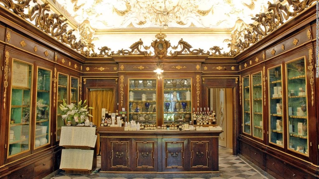 Santa Maria Novella Pharmacy. front counter