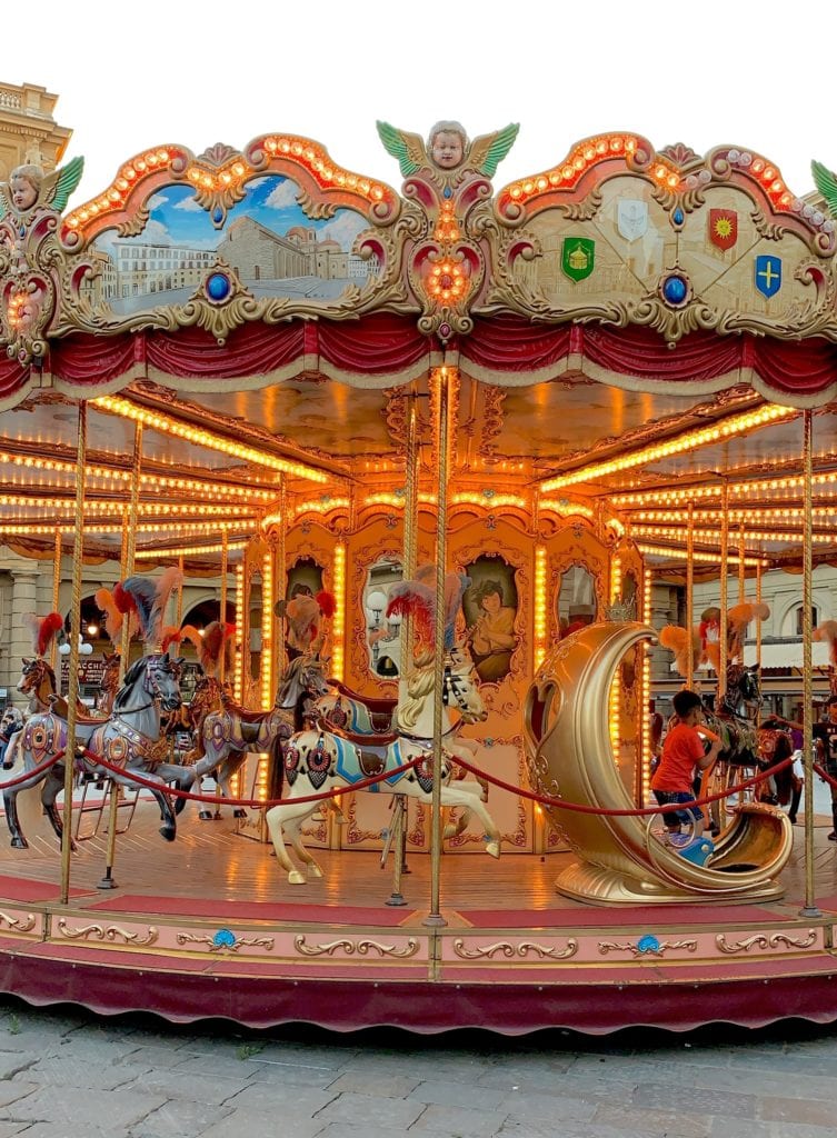 carousel in Florence, Italy