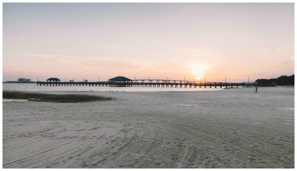 sunset coastal Mississippi