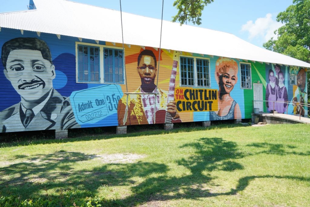 Mural on house, 100 Men Hall, Bay St. Louis, MS