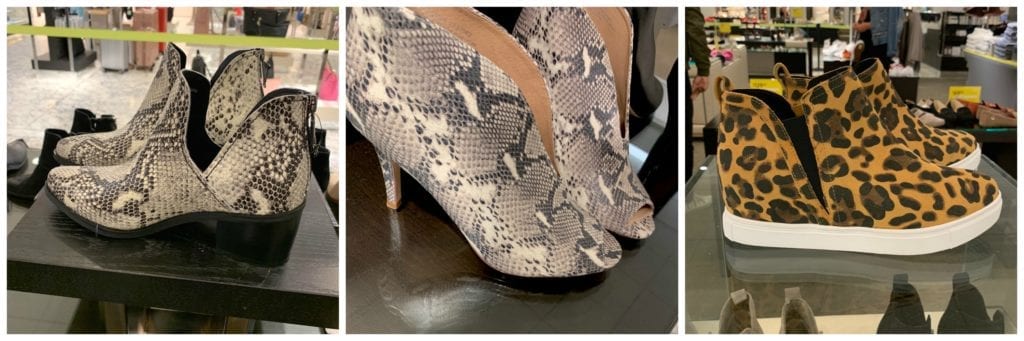 Python and leopard booties at Nordstrom