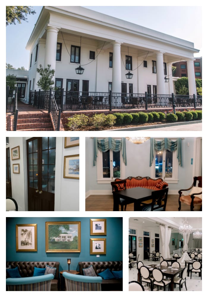 White Pillars, historical home, antiques, restaurant