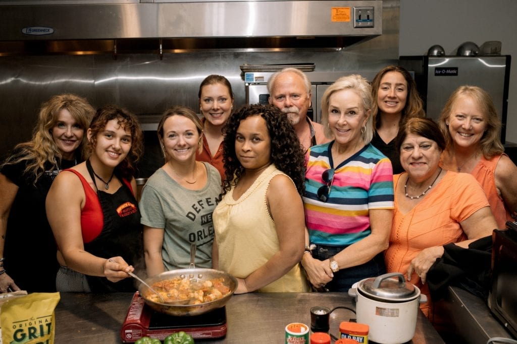 Chef Julian with travel writers, journalists and bloggers