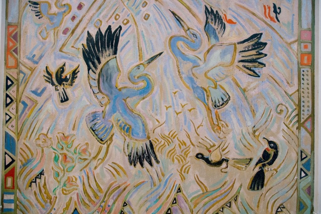 Birds painted by Walter Anderson
