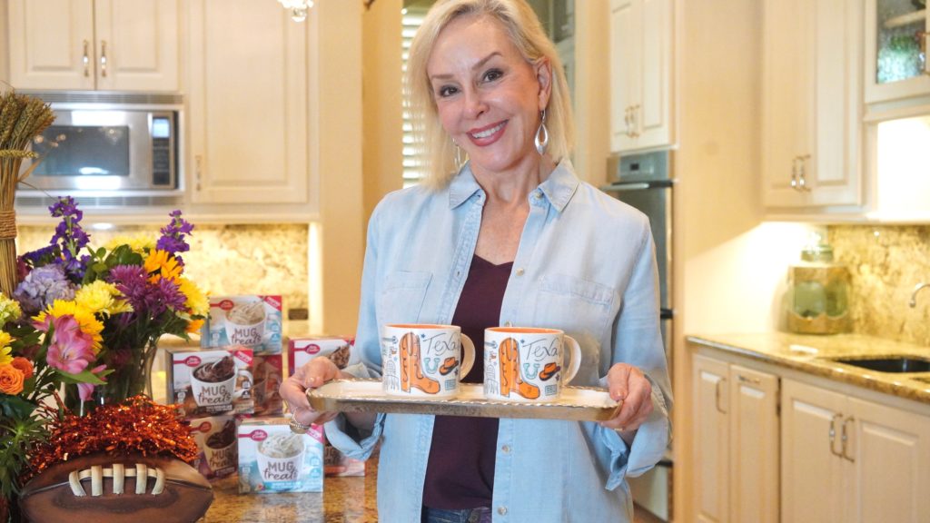 Sheree of the SheShe Show serving up Betty Crocker Mug Treats