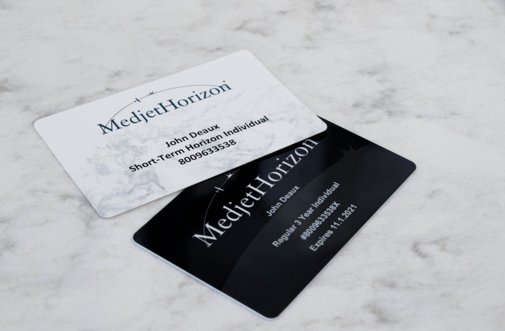 Metjet Horizon membership card