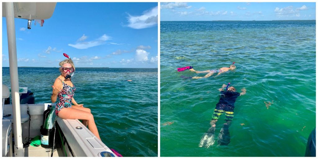 snorkeling off the coast of Key West