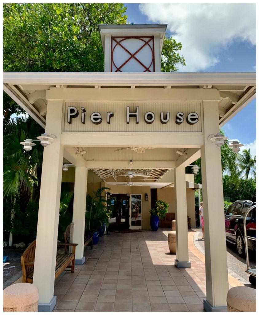 Front entrance of the Pier House Spa & Resort in Key West, FLA