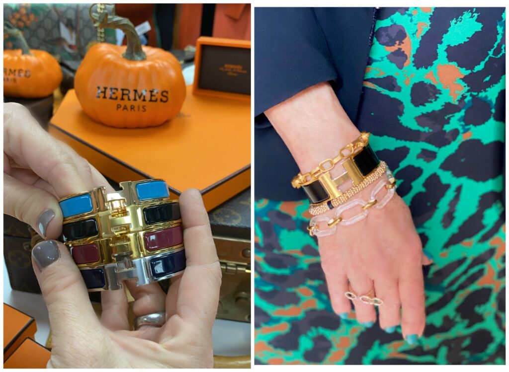 photos of Hermes clic clac bracelets