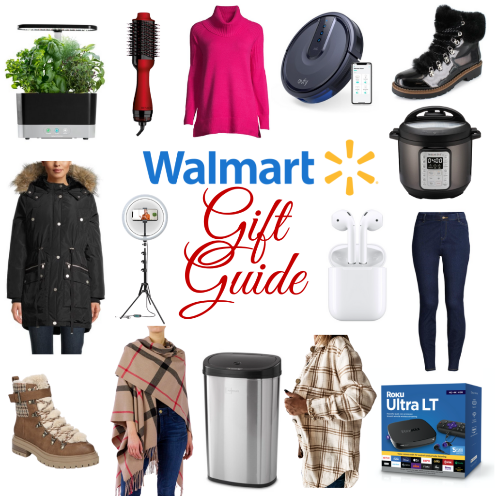 Walmart gift guide collage of products