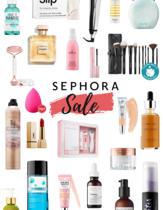 Collage of Sephora products