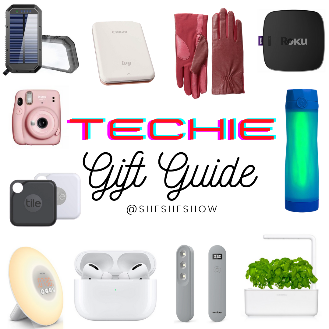 Collage of gifts for the techie