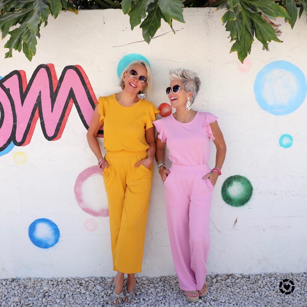 sheree frede and shauna growe in a lilla p set perfect for travel