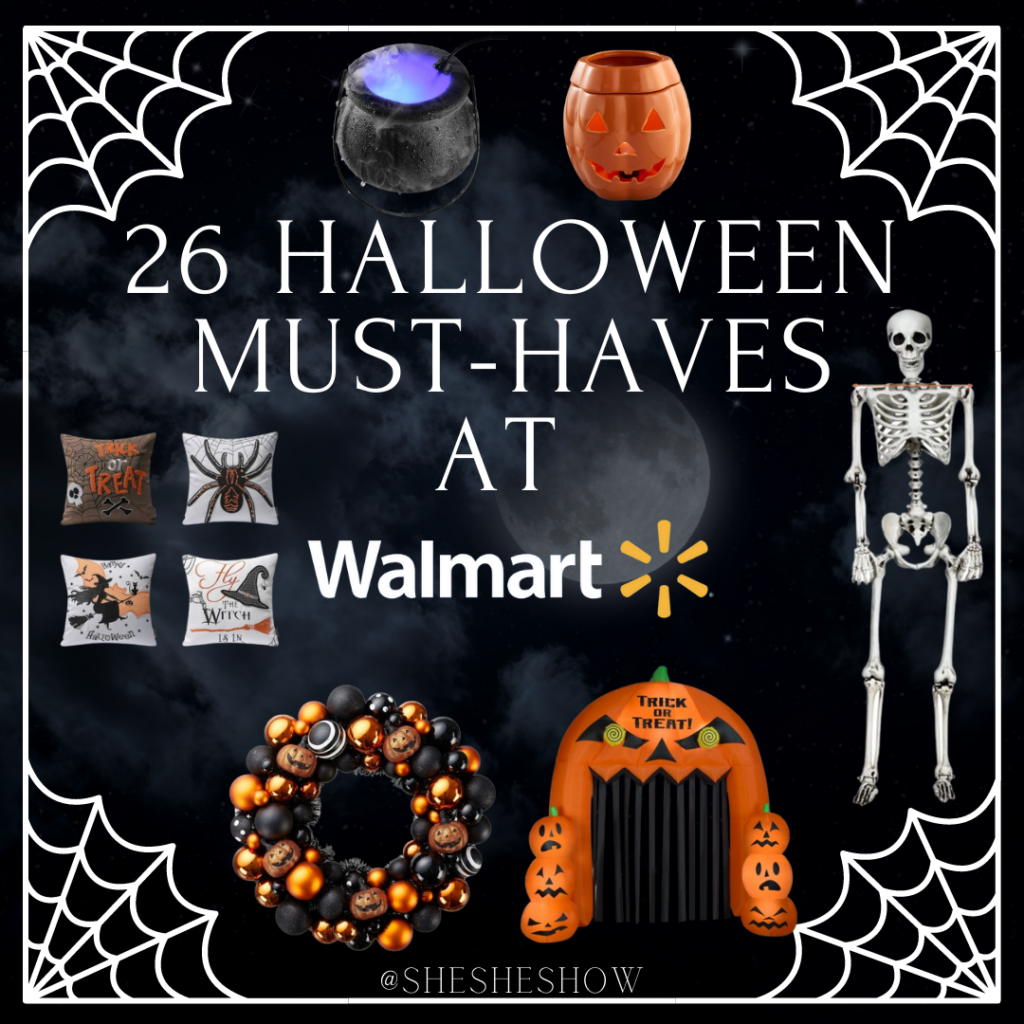 Halloween at walmart collage