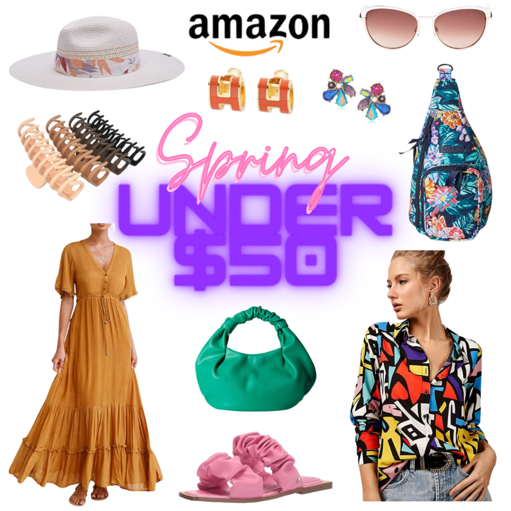 Amazon Spring Under $50 collage