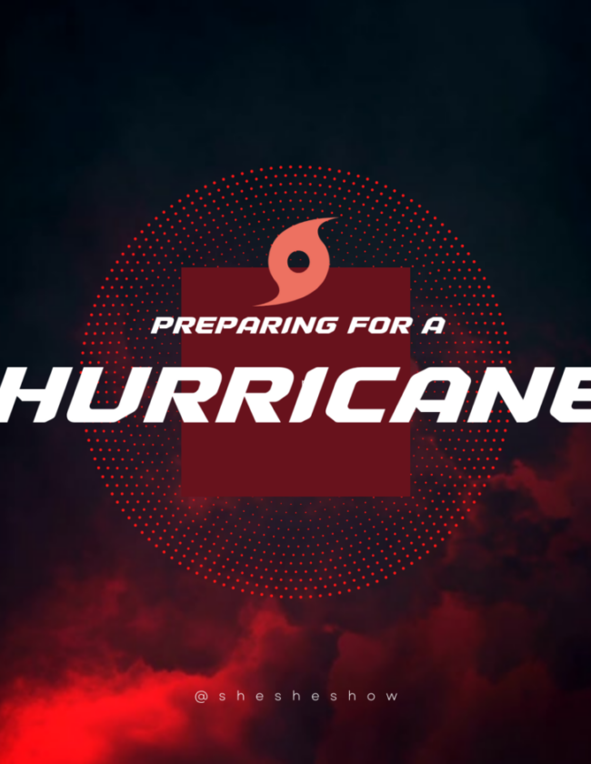 Preparing for a hurricane graphic