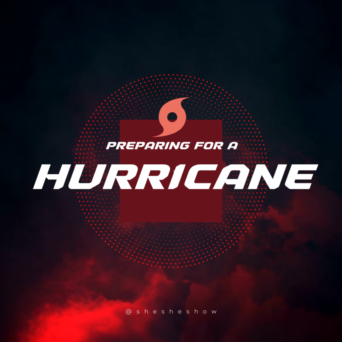 Preparing for a hurricane graphic