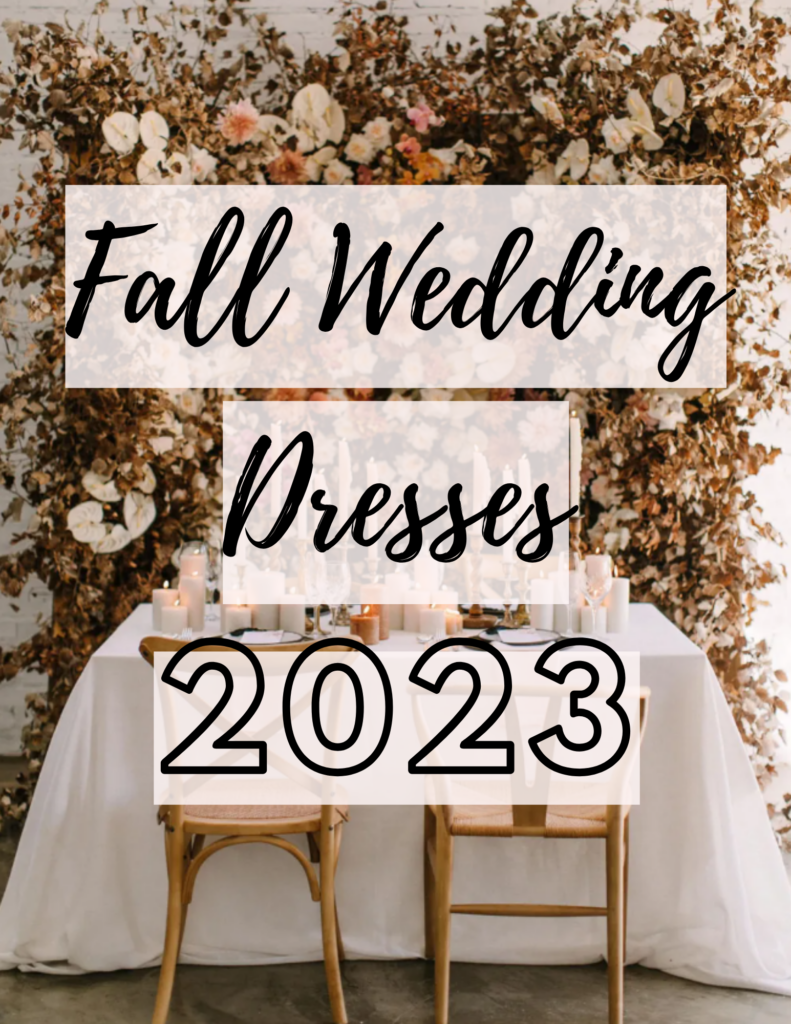 Fall Wedding Dresses 2023 flyer