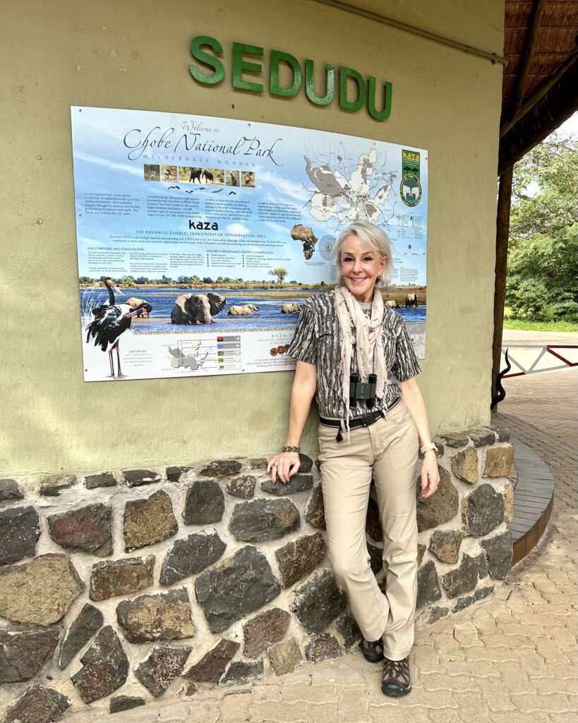 Sheree Frede at Chobe National Park Africa