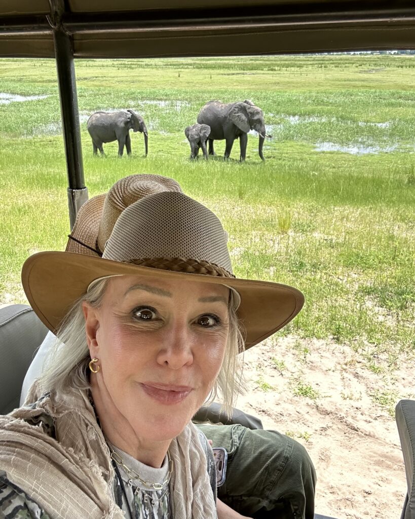 Sheree Frede at Chobe National Park Africa