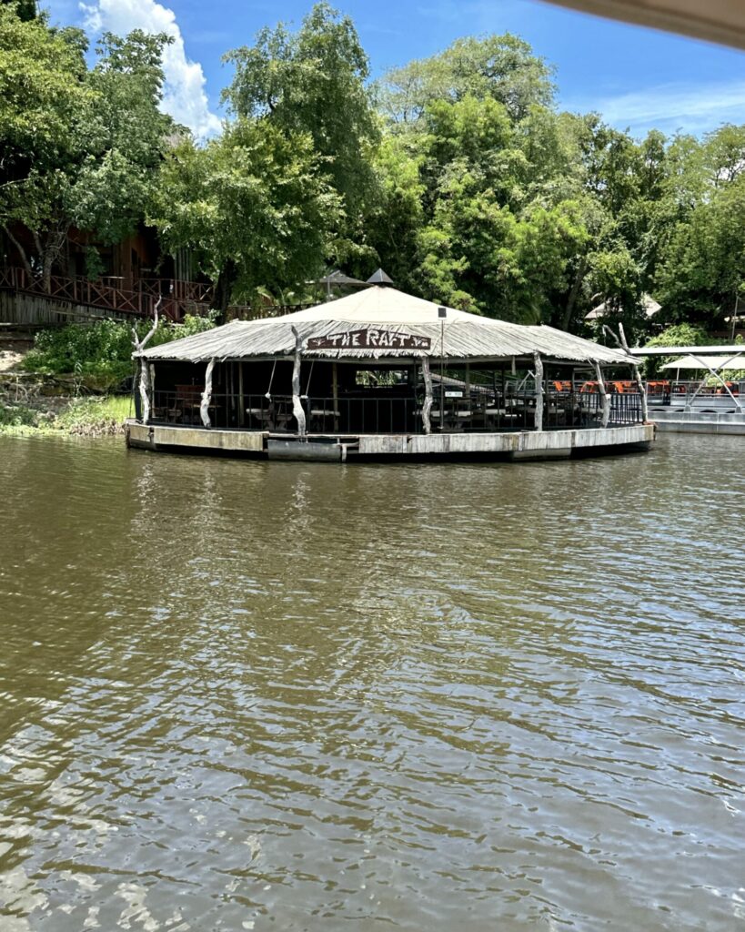 The Raft Restaurant on the river