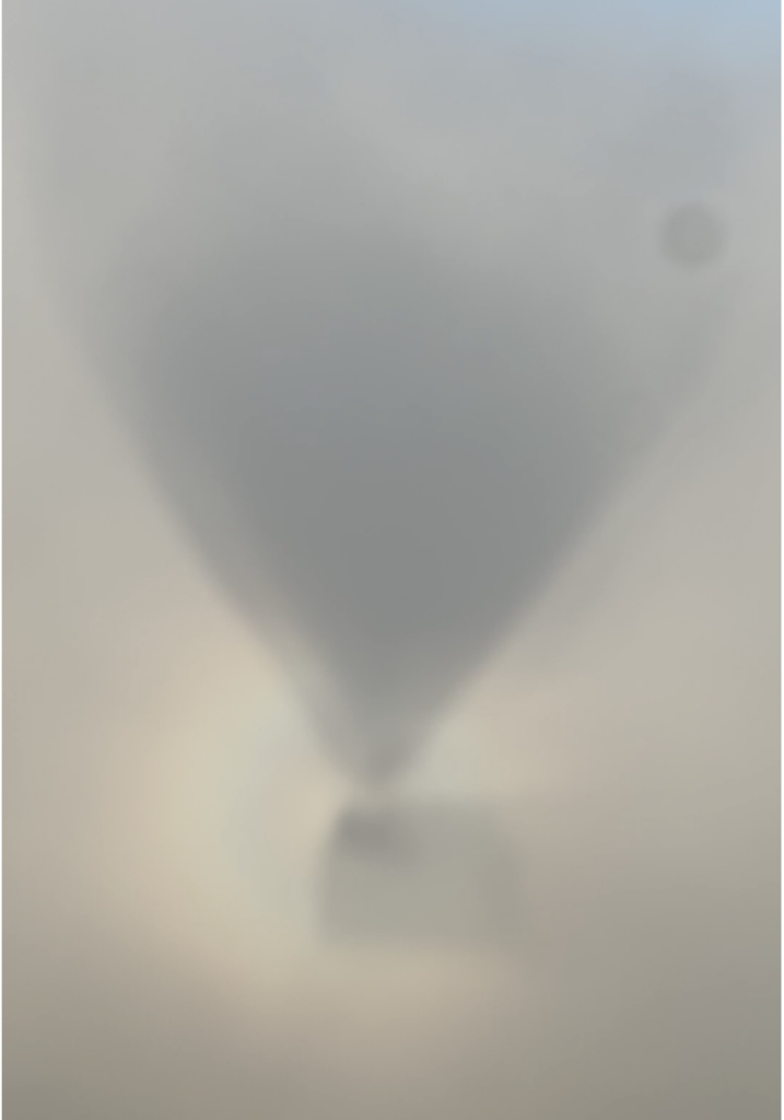 Great Escape Hot Air Balloo ride cloud reflection