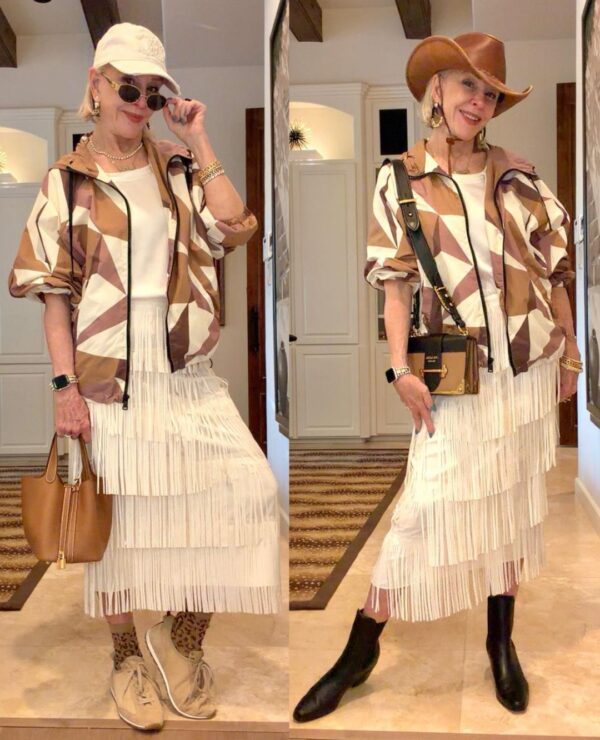 Windbreaker, Sheree, Sneakers, Boots, Skirt, Tank Top
